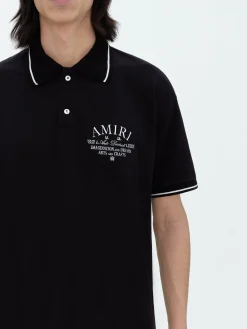 AMIRI ARTS DISTRICT PIQUE POLO