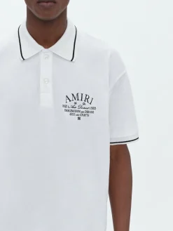 AMIRI ARTS DISTRICT PIQUE POLO