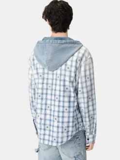 AMIRI HOODED OVERSHIRT