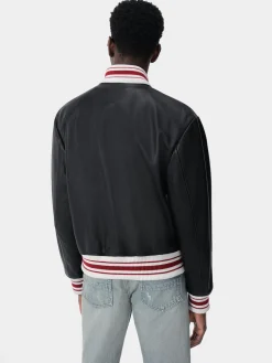 AMIRI LEATHER BOMBER