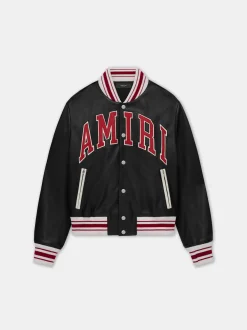 AMIRI LEATHER BOMBER
