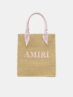 AMIRI RAFFIA TOTE