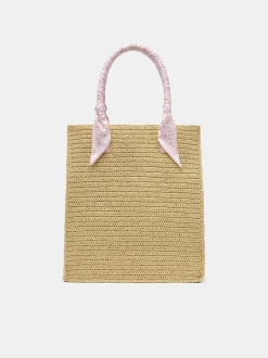 AMIRI RAFFIA TOTE