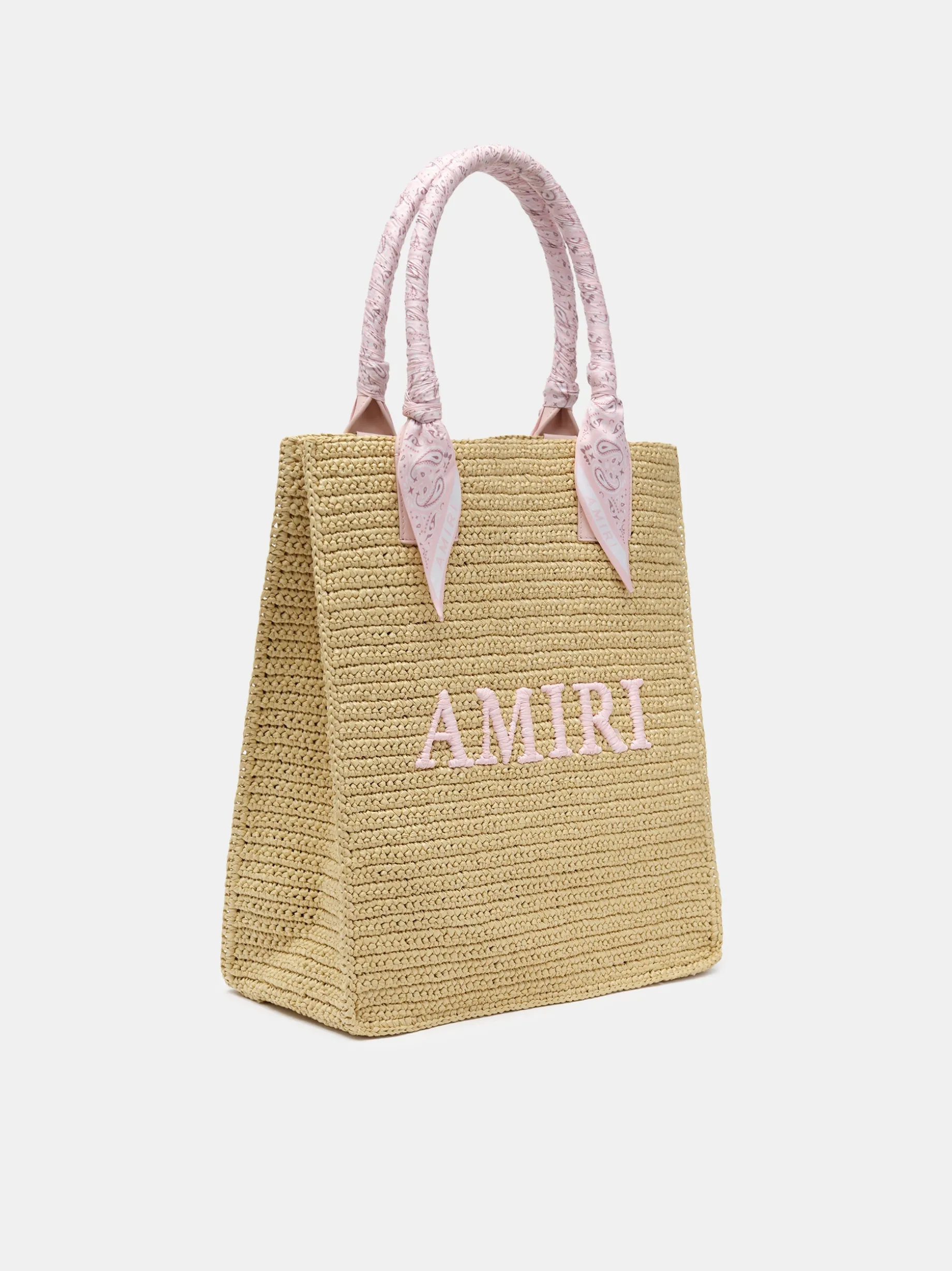 AMIRI RAFFIA TOTE