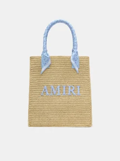 AMIRI RAFFIA TOTE