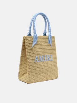 AMIRI RAFFIA TOTE