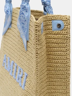 AMIRI RAFFIA TOTE