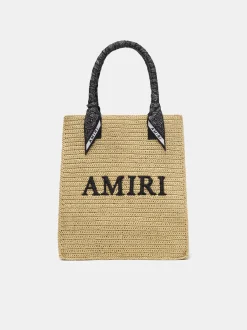 AMIRI RAFFIA TOTE