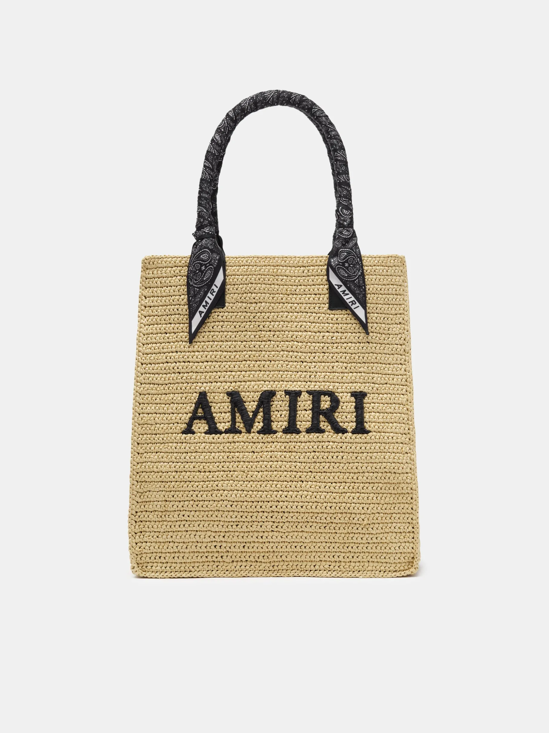 AMIRI RAFFIA TOTE