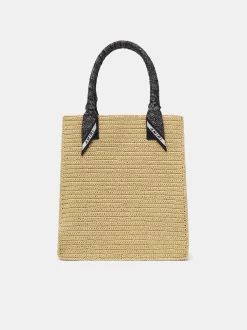 AMIRI RAFFIA TOTE