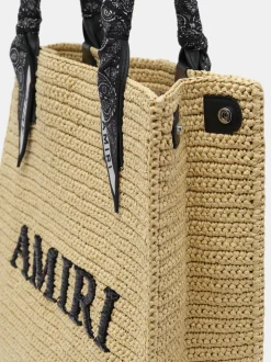 AMIRI RAFFIA TOTE