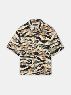 AMIRI REPEAT PALM CAMP SHIRT
