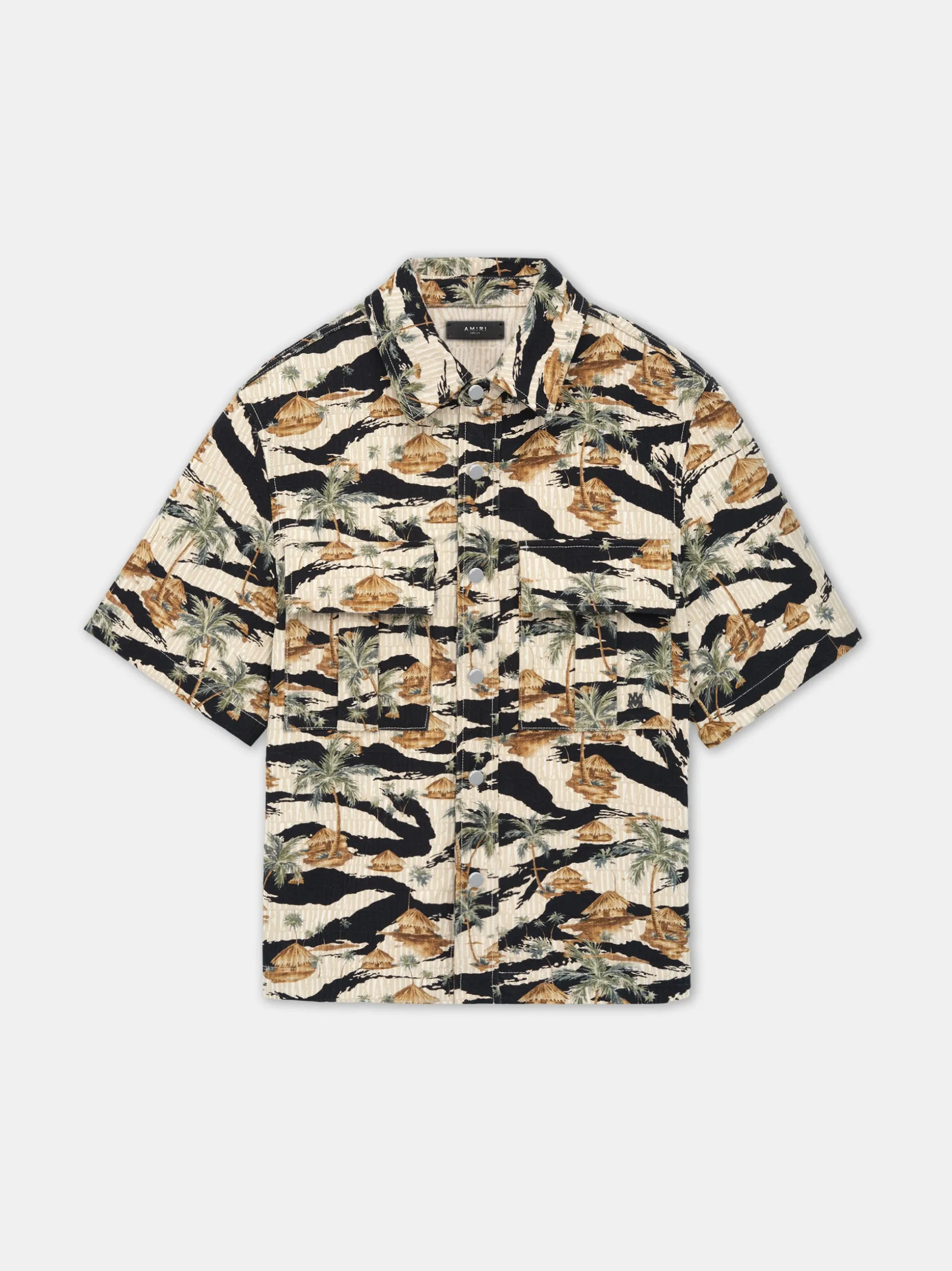 AMIRI REPEAT PALM CAMP SHIRT