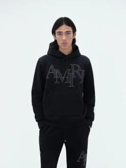 AMIRI STAGGERED LOGO HOODIE