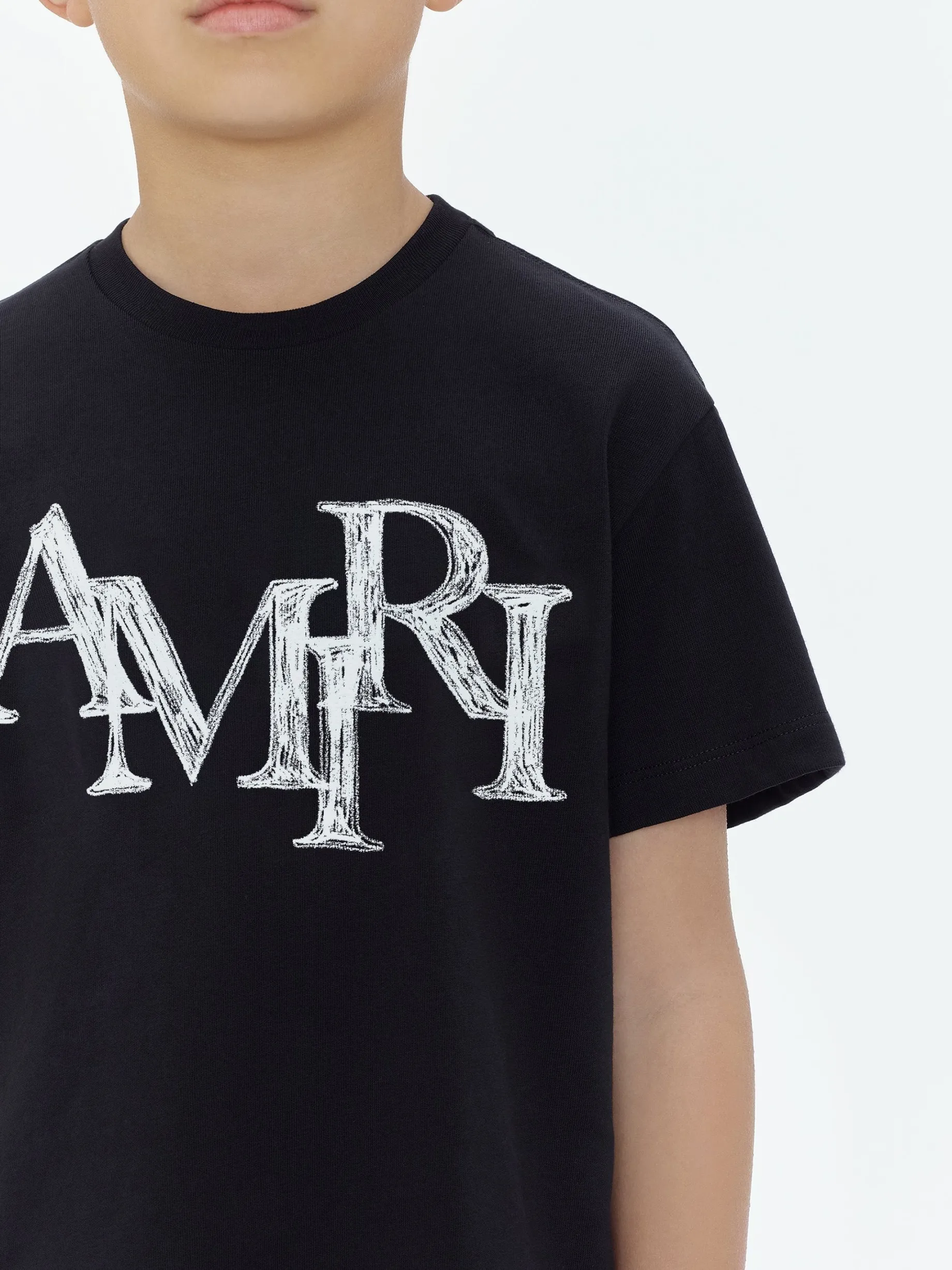 AMIRI STAGGERED SCRIBBLE TEE
