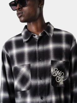 AMIRI SWIRL FLANNEL SHIRT