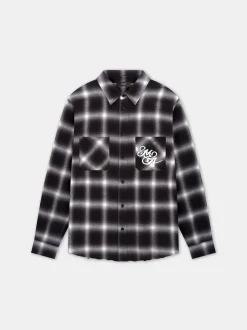 AMIRI SWIRL FLANNEL SHIRT