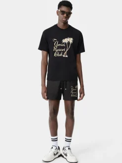 AMIRI TWISTED PALMS SWIM TRUNK