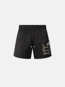 AMIRI TWISTED PALMS SWIM TRUNK
