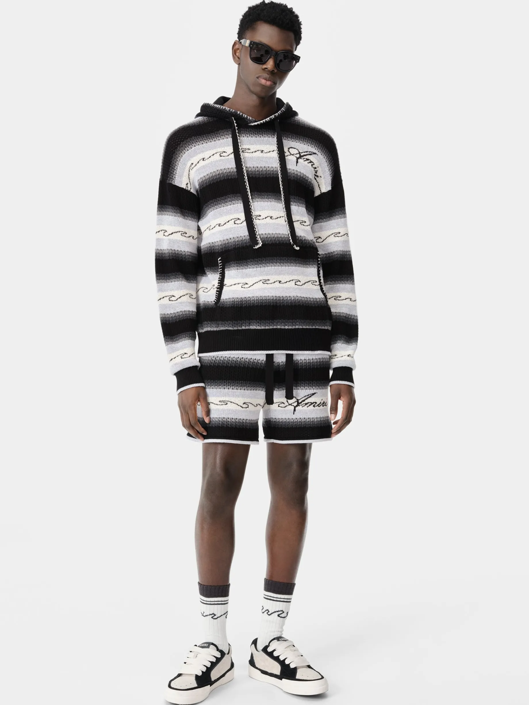 AMIRI WAVE BAJA STRIPE SHORT