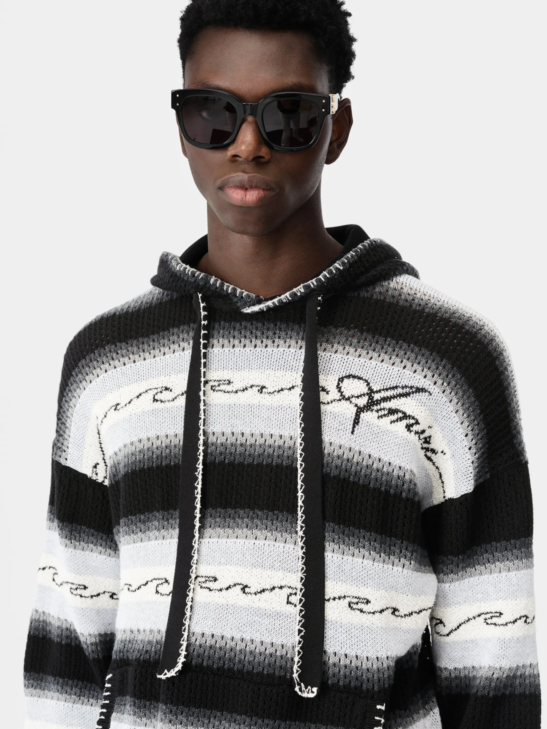 AMRI WAVE BAJA STRIPE HOODIE