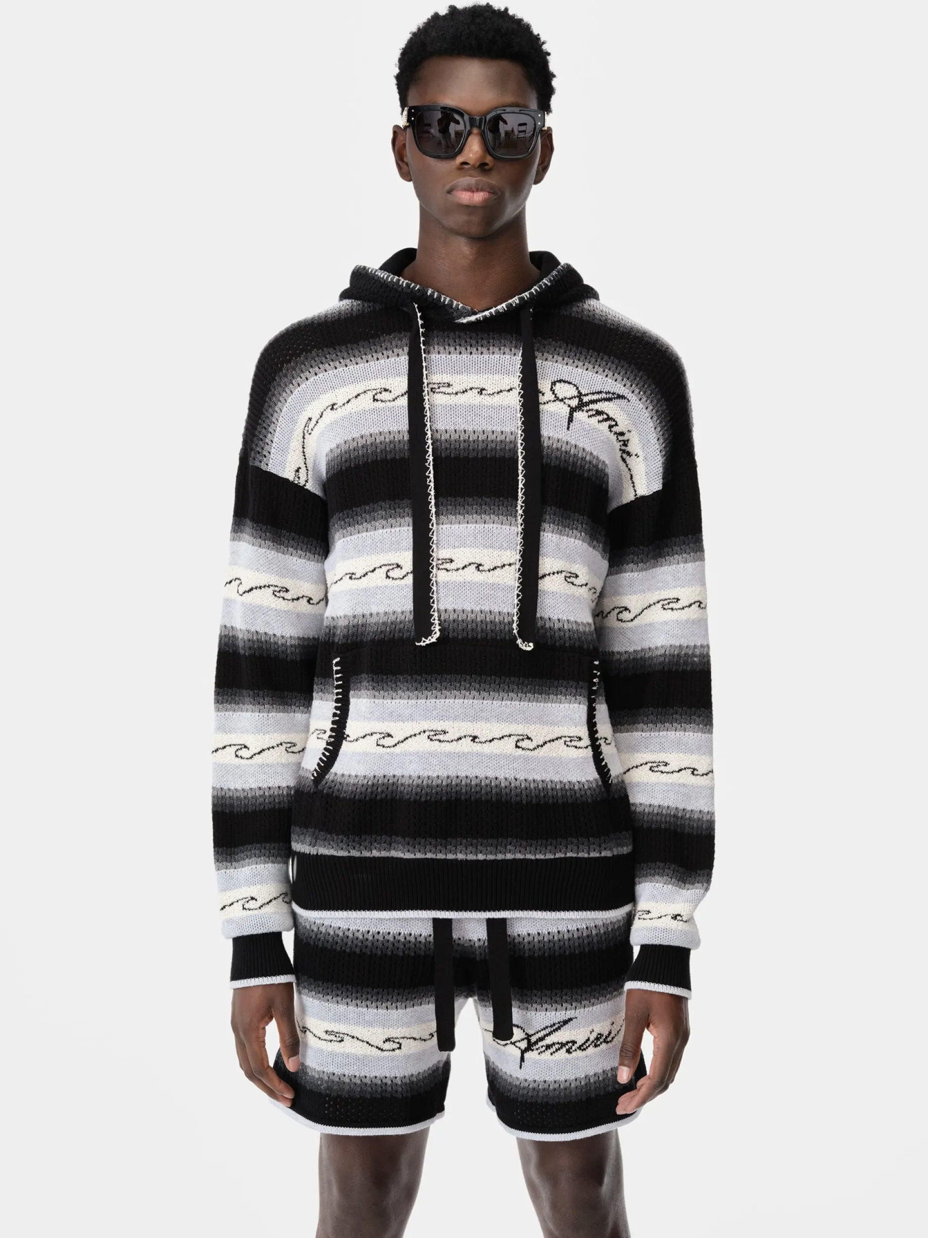 AMRI WAVE BAJA STRIPE HOODIE