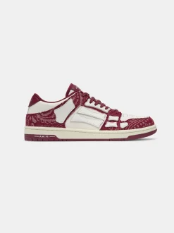 BANDANA DENIM SKEL TOP LOW- BURGUNDY