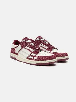 BANDANA DENIM SKEL TOP LOW- BURGUNDY