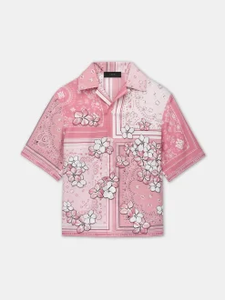 BANDANA FLORAL BOWLING SHIRT