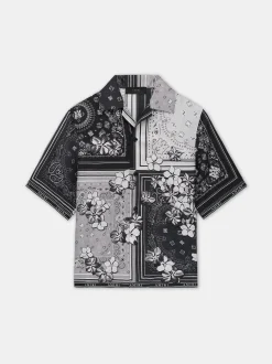 BANDANA FLORAL BOWLING SHIRT