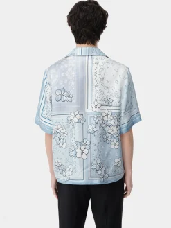 BANDANA FLORAL BOWLING SHIRT