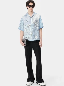 BANDANA FLORAL BOWLING SHIRT
