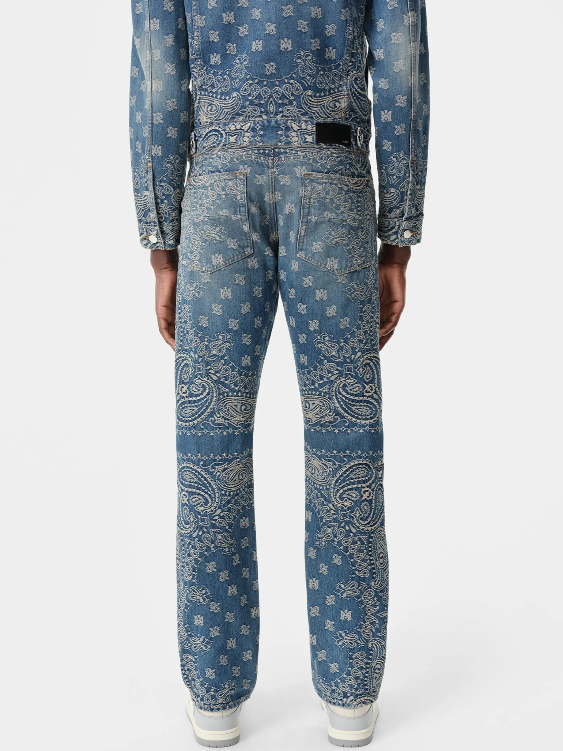 BANDANA JACQUARD STRAIGHT JEAN