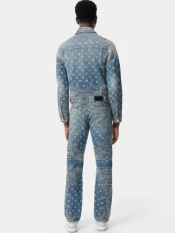 BANDANA JACQUARD STRAIGHT JEAN