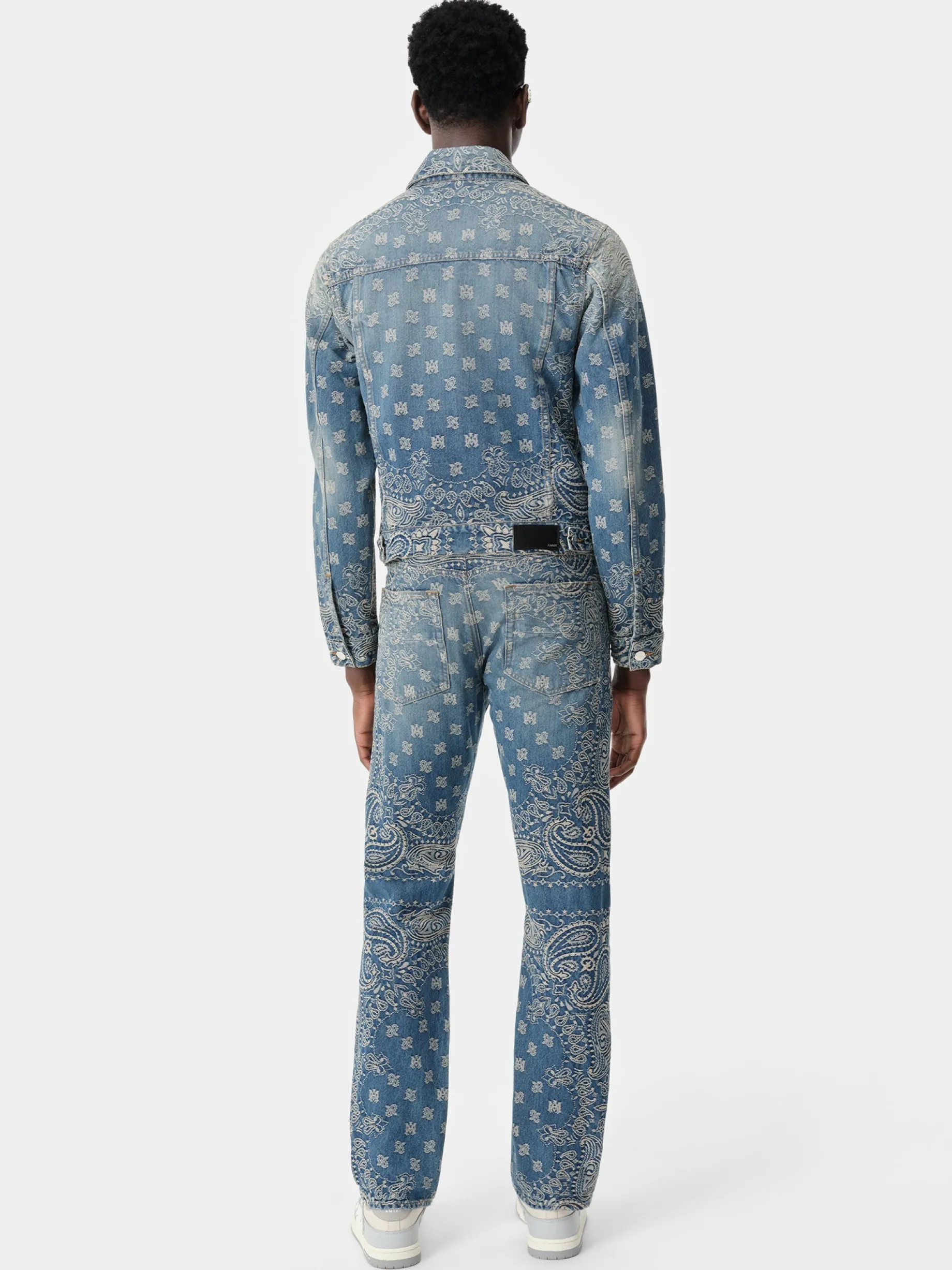 BANDANA JACQUARD STRAIGHT JEAN