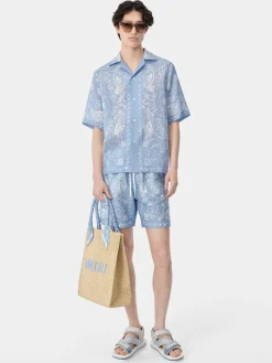 BANDANA WATERCOLOR CAMP SHIRT
