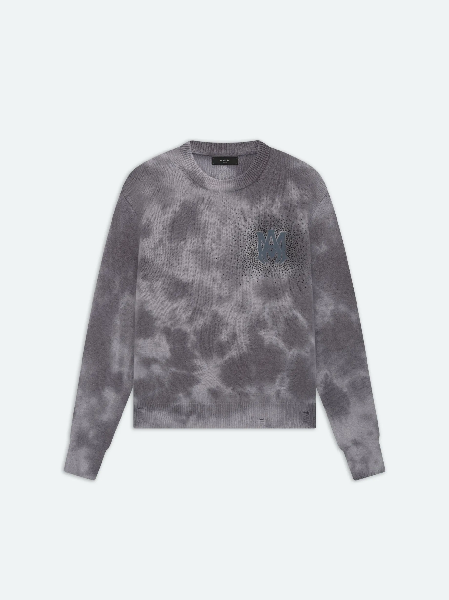 CRYSTAL CREWNECK- Faded Black
