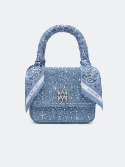 CRYSTAL DENIM MICRO MA BAG