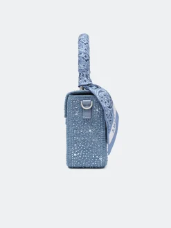 CRYSTAL DENIM MICRO MA BAG