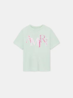 KIDS' AMIRI BANDANA STAGGERED TEE