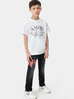 KIDS' BANDANA STAGGERED LOGO JEAN