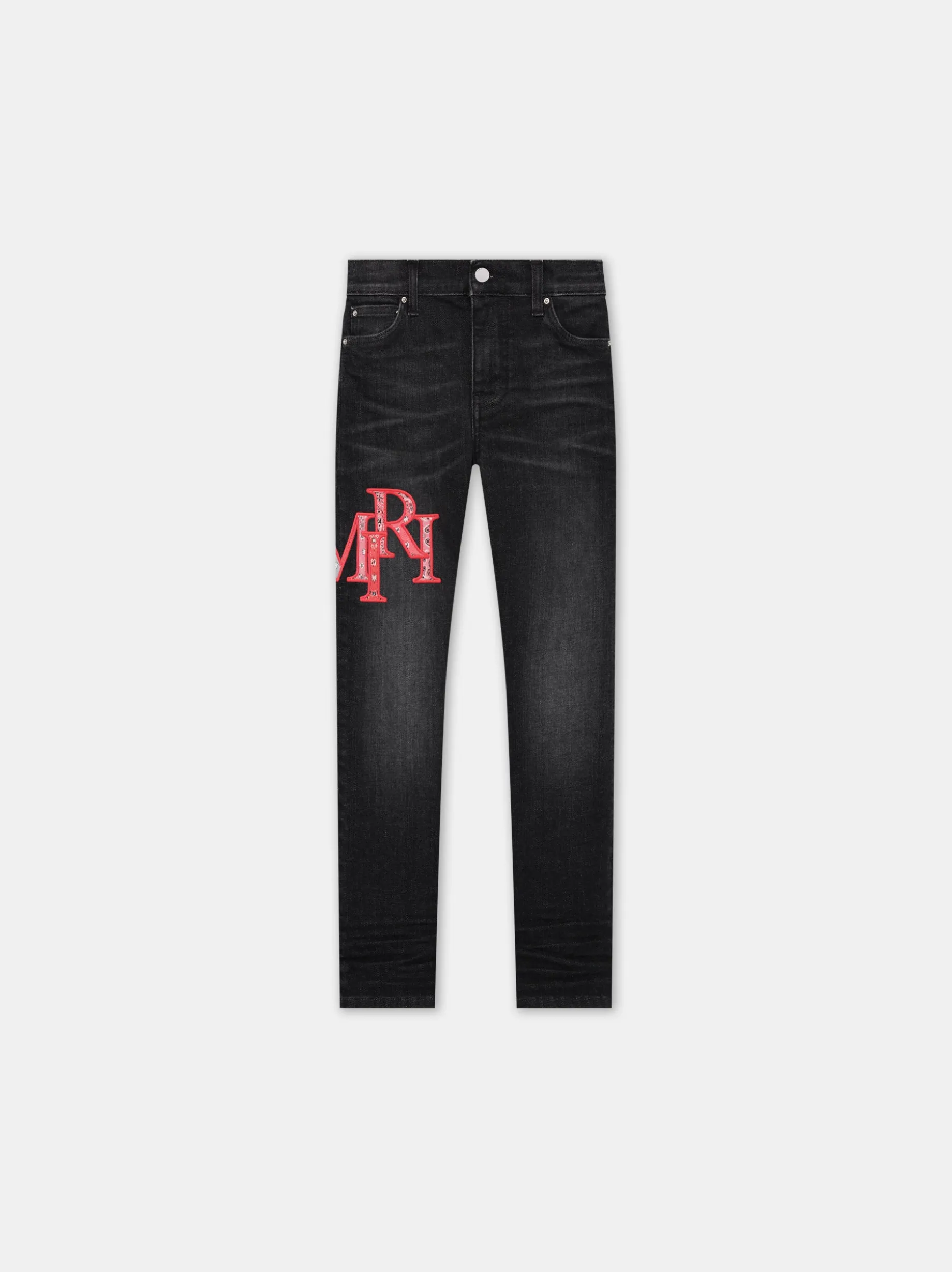 KIDS' BANDANA STAGGERED LOGO JEAN