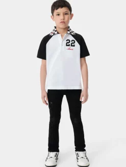 KIDS' MA CHECKERED 22 POLO