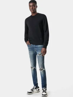 LONG SLEEVE CREW-BLACK