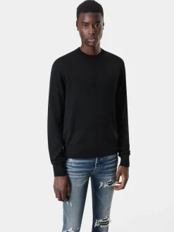 LONG SLEEVE CREW-BLACK
