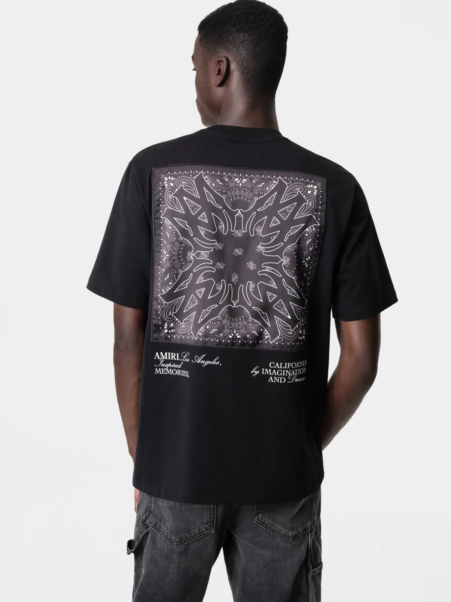 MA BANDANA SILK APPLIQUE TEE