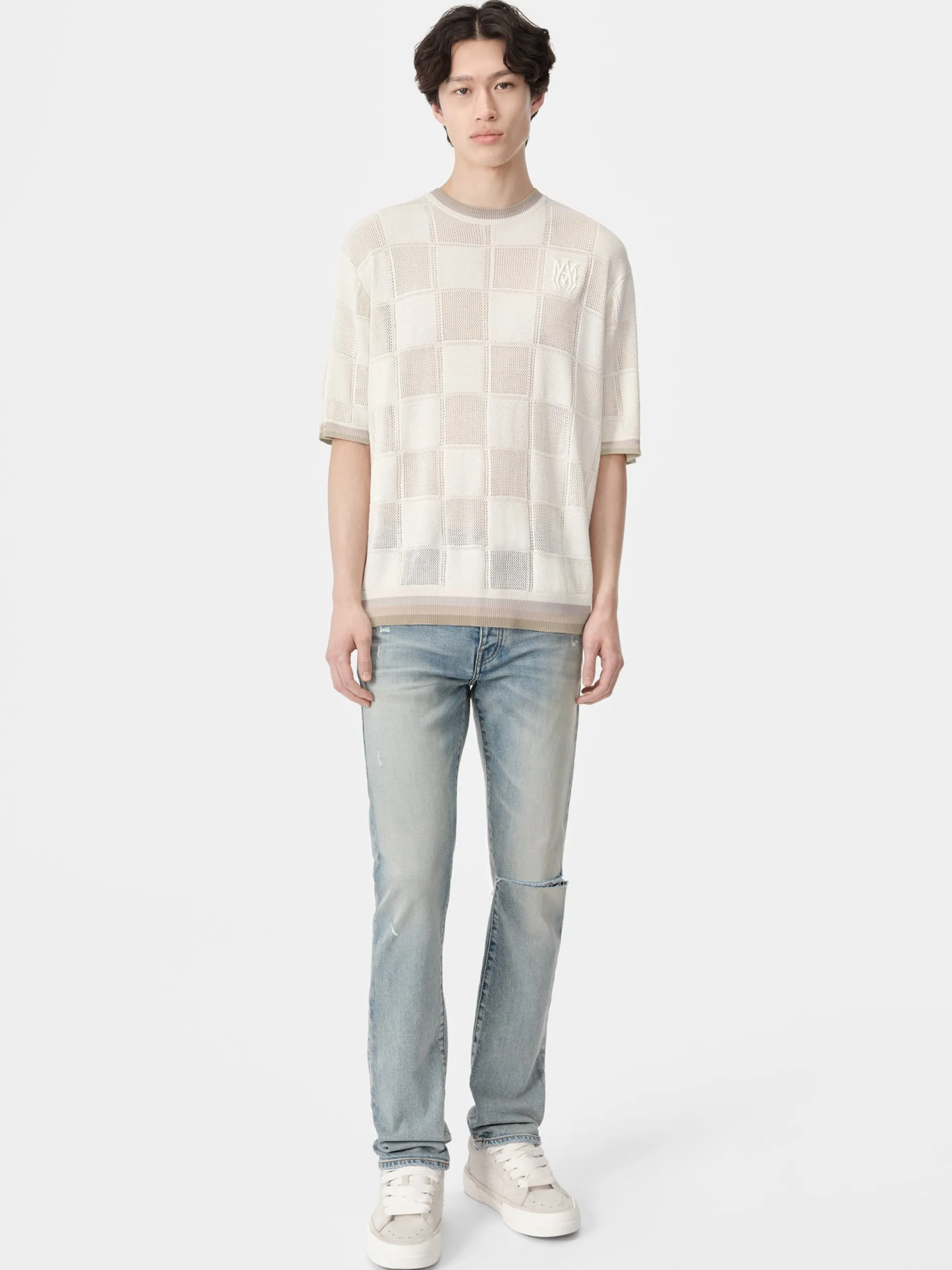 MA CHECKERED TEE
