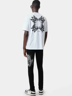 MA SWIRL CRYSTAL SKINNY JEAN