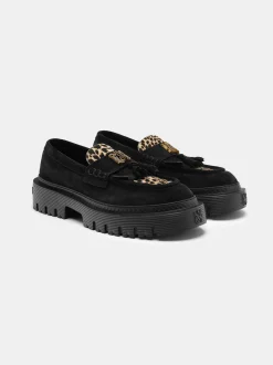 MA TASSLE LEOPARD JUMBO LOAFER