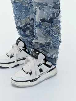 PATCHWORK CAMO STRAIGHT JEAN